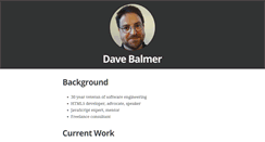Desktop Screenshot of davebalmer.com
