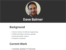 Tablet Screenshot of davebalmer.com